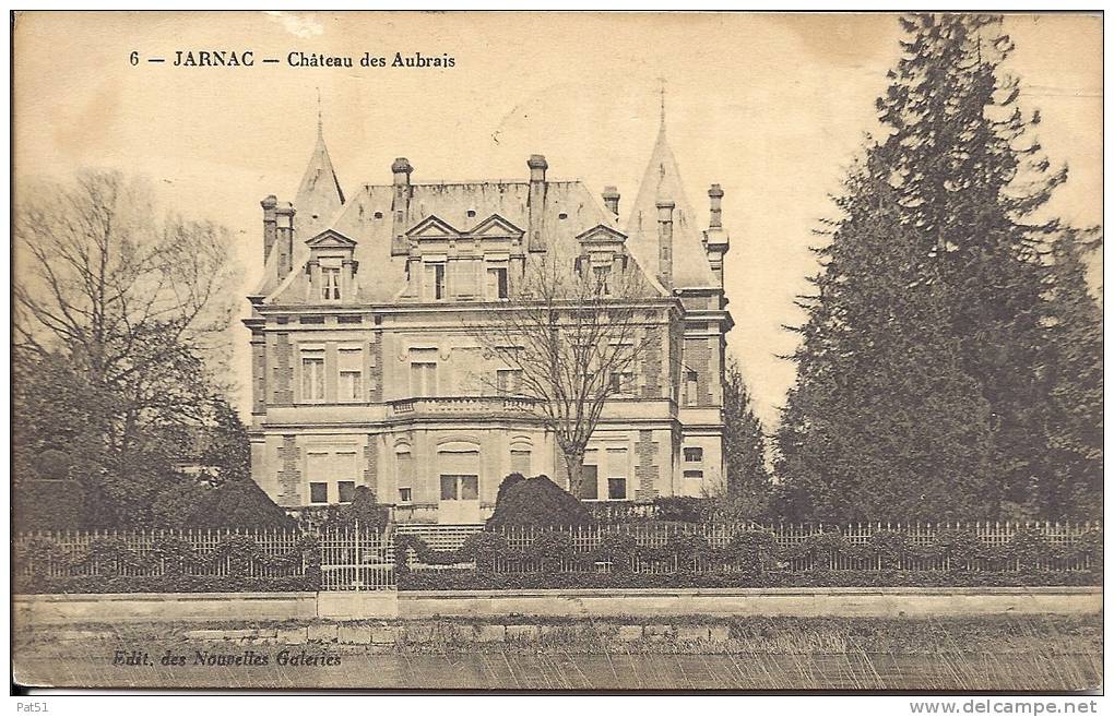 16 -  Jarnac : Château Des Aubrais - Jarnac