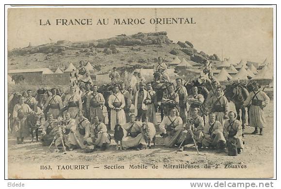 Taourirt 1163 Zouaves  Section Mobile Mitrailleuses 2eme Edit Boumendil Sidi Bel Abbes Taourirt - Autres & Non Classés