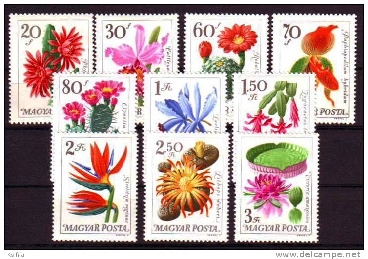 HUNGARY - 1965. Succulents And Orchids - MNH - Unused Stamps