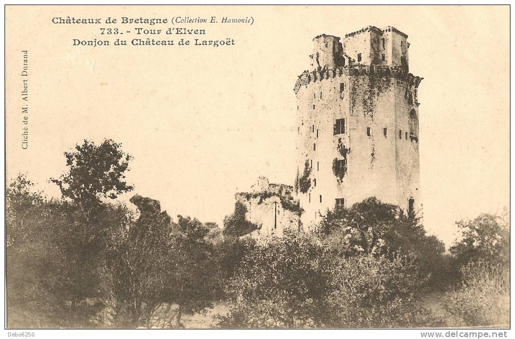 Tour D´ELVEN   Donjon Du Chateau De Largoet  Chateaux De Bretagne - Elven
