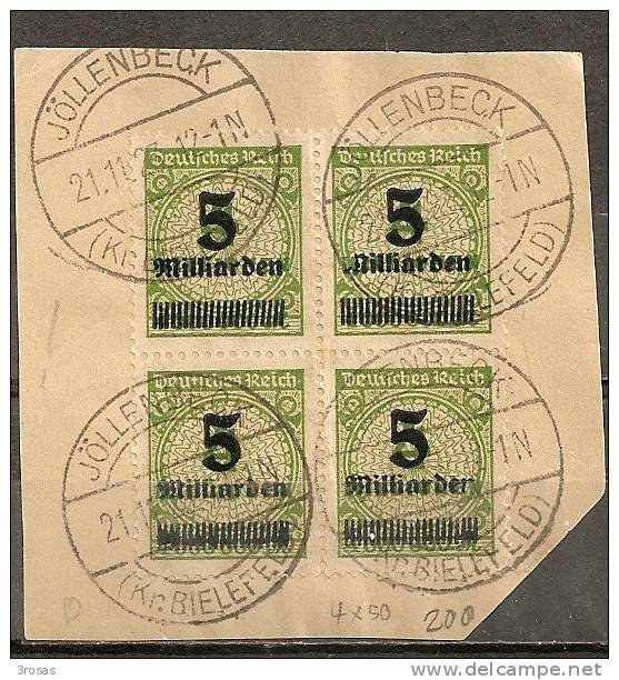 Allemagne Germany 1923 5 Milliard Block 4 Obl - Other & Unclassified