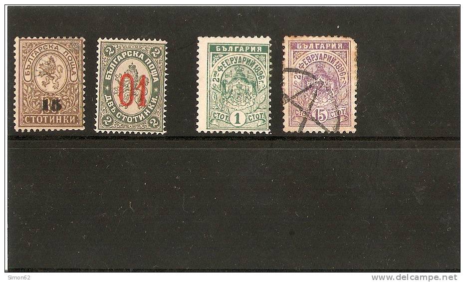 BULGARIE  1892/95 N 40/41et N 42/44   Obliteré Avec Ou Sans Charniere - Used Stamps