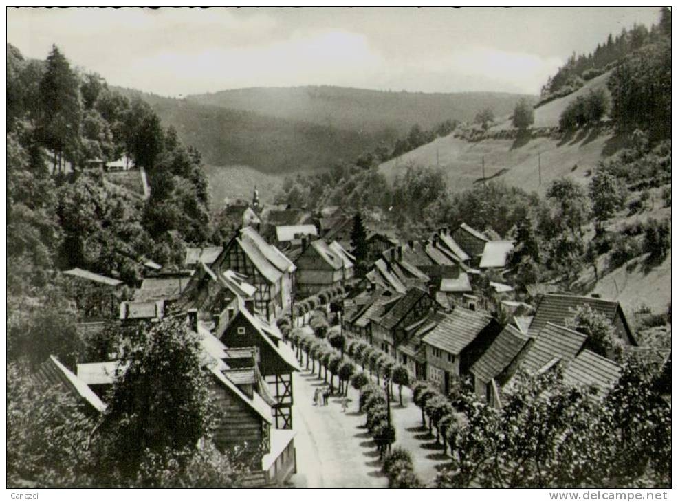 AK Stolberg, Blick Auf Rittergasse, Ung, 1959 - Stolberg (Harz)