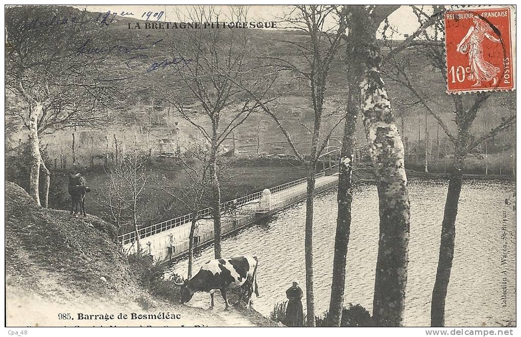 Côtes D'Armor - Barrage De Bosméléac -La Digue. - Bosméléac