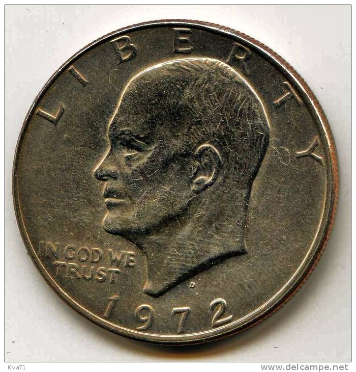 1  Dollar    "EISENHOWER"   1972 Lettre D  Aigle  SUP - 1971-1978: Eisenhower