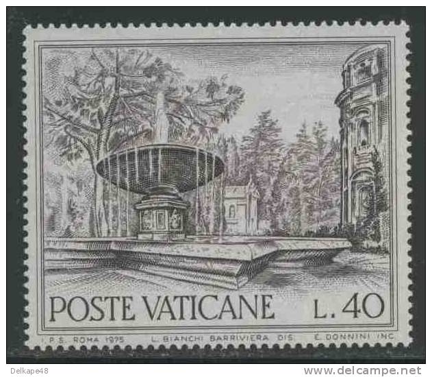 Vatican Vaticano 1975 Mi 658 YT 595 ** Fountain Piazza St. Martha / Brunnen / Fontaine / Fontein - Monumenten