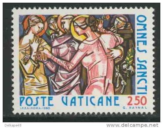 Vatican Vaticano 1980 Mi 775 YT 700 ** "Feast Of All Saints" - Communion Saints / Allerheiligen - Gemeinschaft Heiligen - Paintings