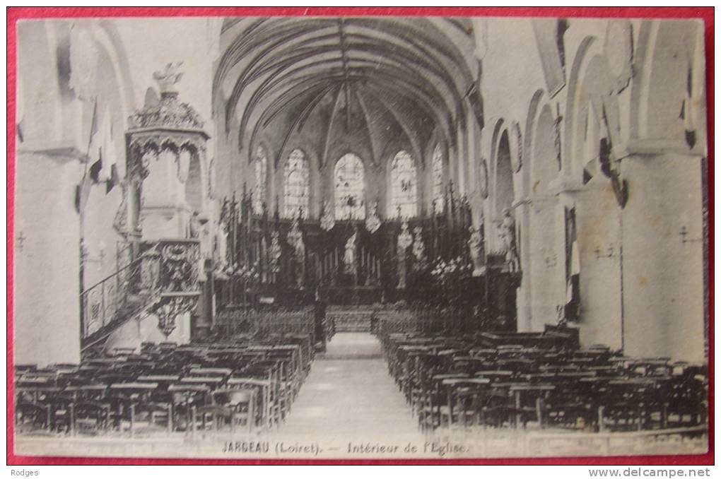 Dep 45 , Cpa  JARGEAU ,  Intérieur De L'église (32) - Jargeau