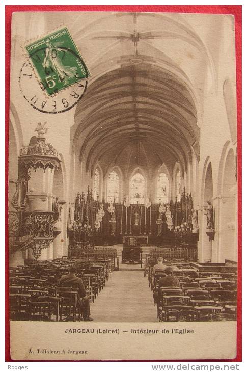 Dep 45 , Cpa  JARGEAU ,  Intérieur De L'église (38) - Jargeau