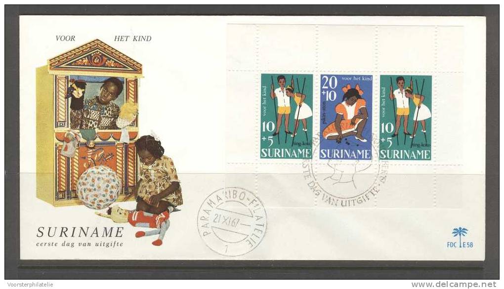 SURINAME 1967 FDC 58 BLANCO VERY FINE - Suriname ... - 1975