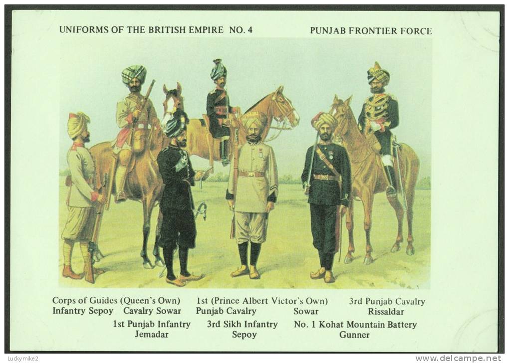 "Uniforms Of The British Empire  No 4, Punjab Frontier Force" By 'R Simkin'. - Uniformi