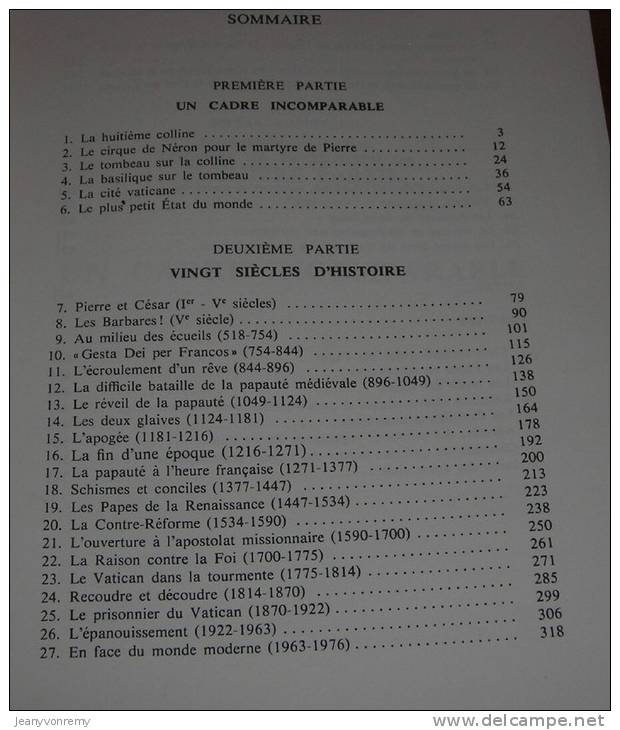 Vingt Siècles D´Histoire Du Vatican - Par Jacques Mercier. 1976. - History