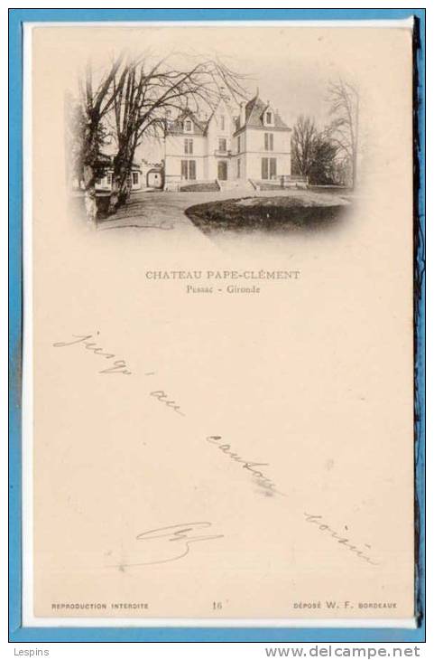 33 - PESSAC --  Chateau Pape Clément - Pessac
