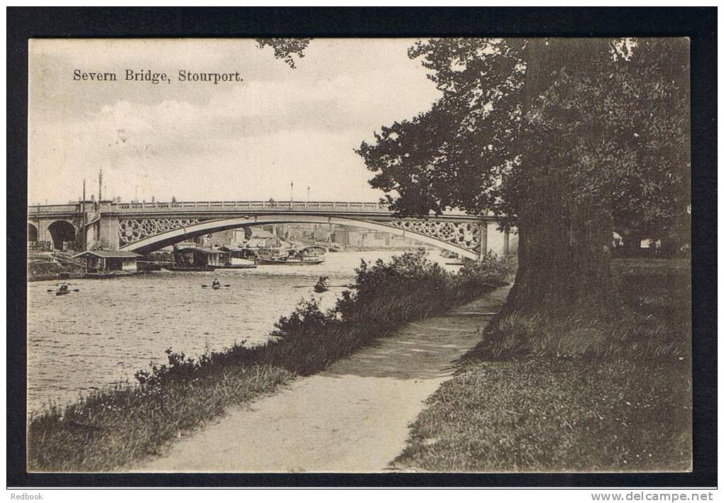 RB 855 - 1909 Postcard - Severn Bridge Stourport Worcestershire - Autres & Non Classés