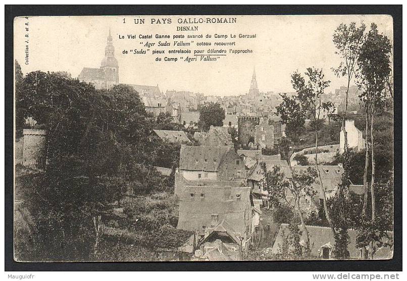 22 CÔTES D' ARMOR / DINAN / LE VIEIL CASTEL GANNE AVANCE DU CAMP LE GUERZUAL / CIRCULEE EN 1906 - Dinan