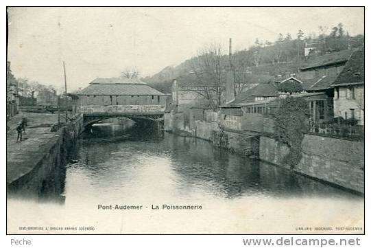 N°18818 -cpa Pont Audemer -la Poissonnerie- - Pont Audemer