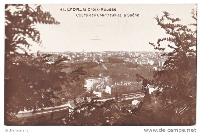 69. LYON. La Croix-Rousse. Cours Des Chartreux Et La Saône. 41 - Other & Unclassified