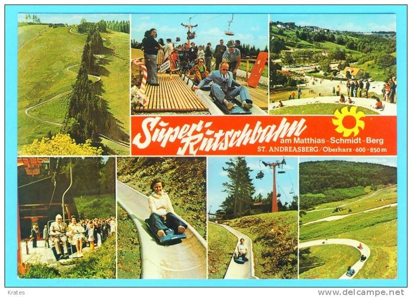 Postcard - Super-Rutschbahn, St. Andreasberg    (V 11156) - St. Andreasberg