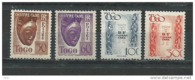 TOGO  LOT  DE  4  TIMBRES   TAXES  NEUFS * - Togo (1960-...)