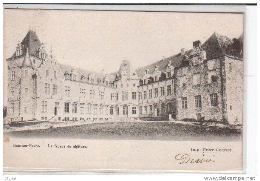 Ham Sur Heure La Façade Du Château - Ham-sur-Heure-Nalinnes