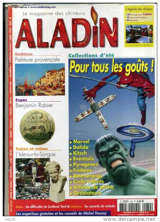 -  REVUE ALADIN N°230  2007 . - Brocantes & Collections