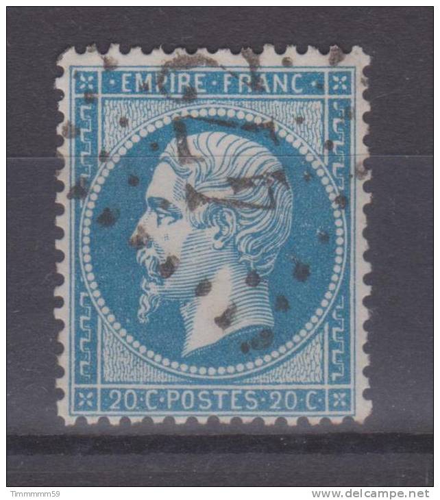 Lot N°17252   Variété/n°22, Oblit GC 472 BEZIERS(33), Tache Blanche Dériére La Tête Et Points Blancs Face Au Visage - 1862 Napoleon III