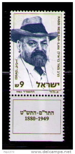 ISRAEL 1983 - RABINO MEIR BAR-ILAN - YVERT 893 - Neufs (avec Tabs)