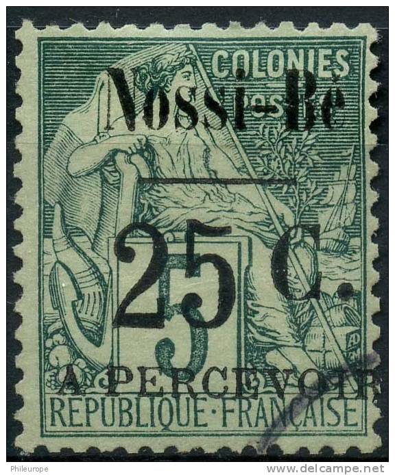 Nossi-bé (1891) Taxe N 14 (o) Signé Calves - Andere & Zonder Classificatie