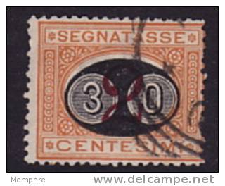 Segetassa  30 Su 2 C.  Sass 19  Usato - Postage Due