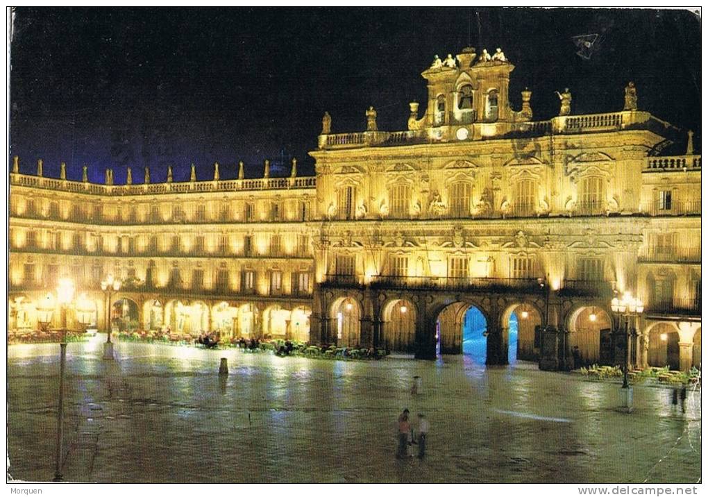 Postal Plaza  Mayor SALAMANCA. Nocturna - Salamanca