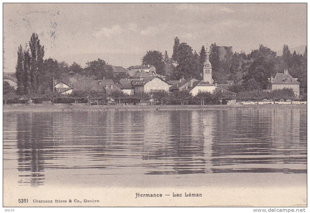 SUISSE.  _  HERMANCE.  _  Lac Leman. Et Vue Generale. - Hermance