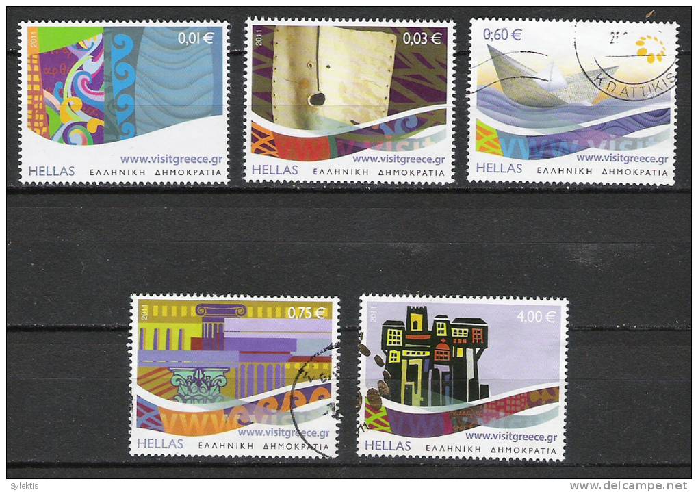GREECE 2011 DESTINATION GREECE FULL SET USED - Used Stamps