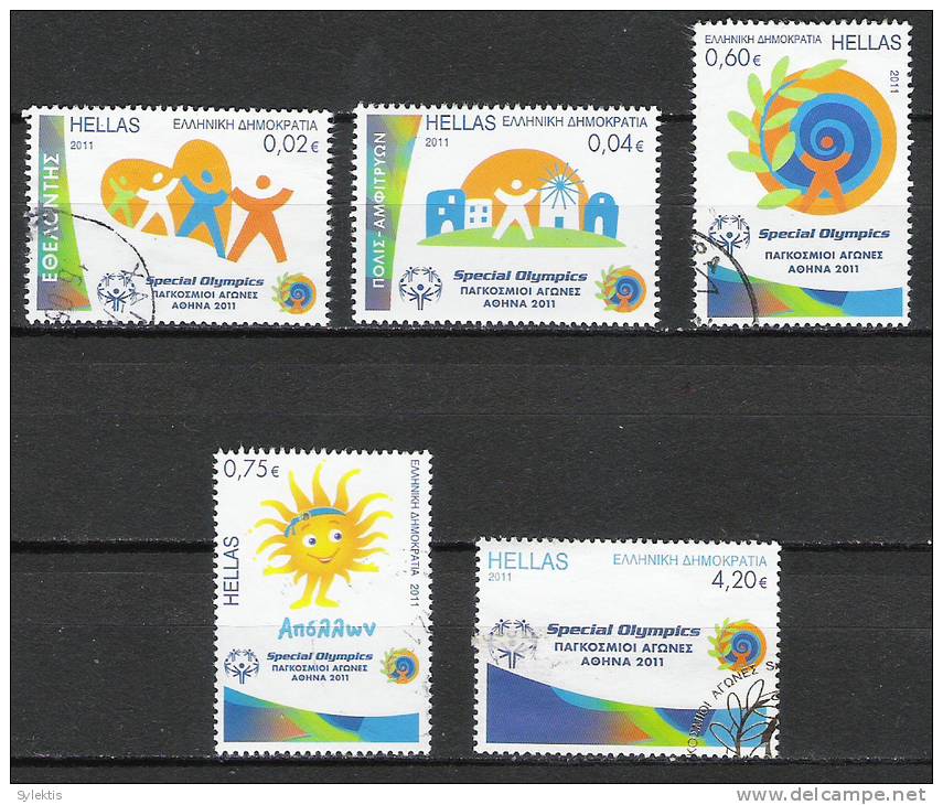 GREECE 2011 SPECIAL OLYMPICS FULL SET USED - Used Stamps