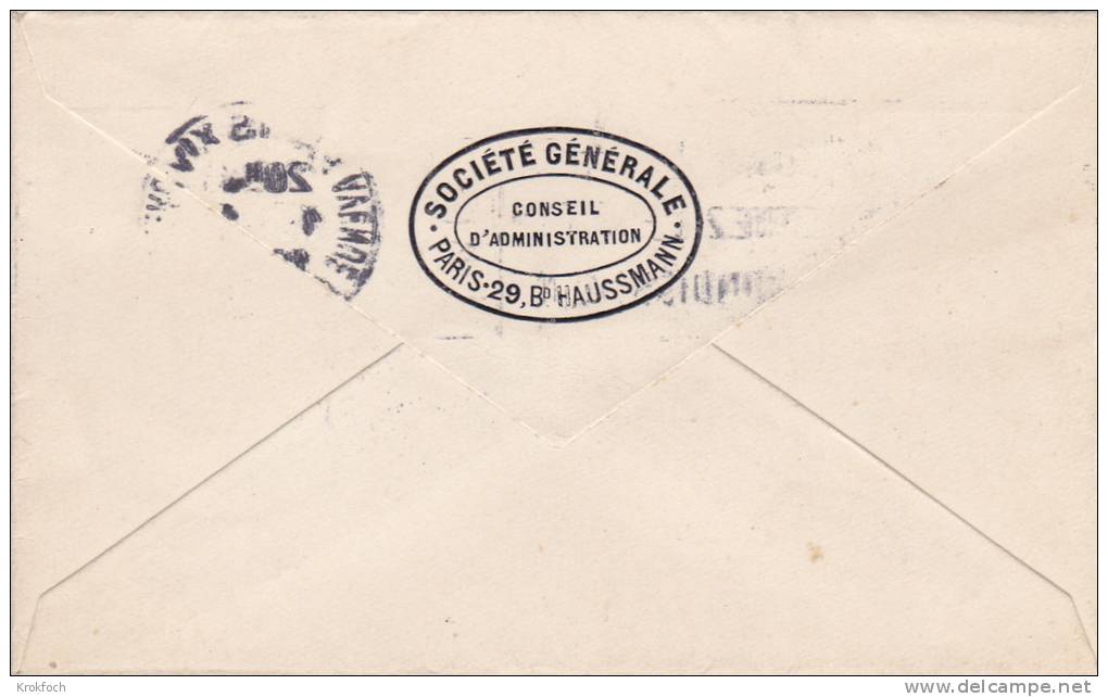 SG Société Générale Perforé Sur Gandon 1950 - Perforated Perforiert - Lettre - Autres & Non Classés