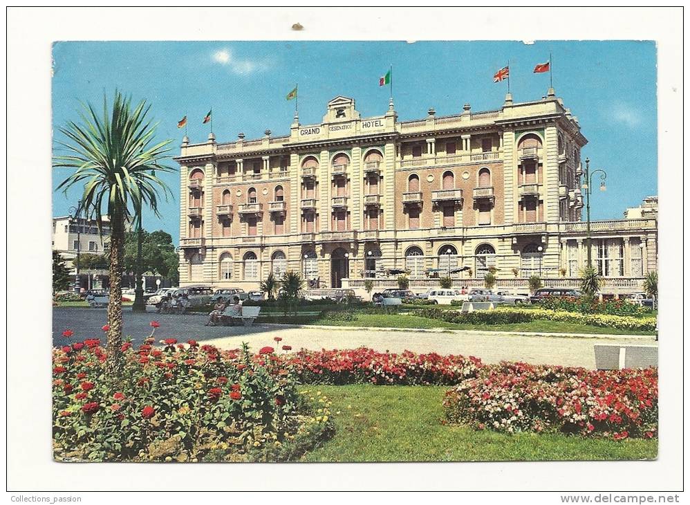Cp, Italie, Cesenantico, Esplanade Du Grand Hôtel, Voyagée - Cesena