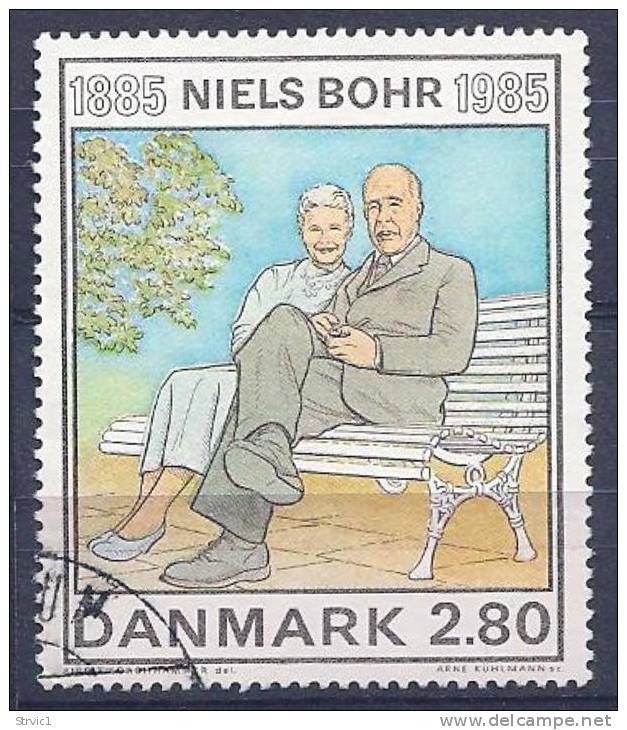 Denmark, Scott #785 Used Niels Bohr, 1985 - Used Stamps