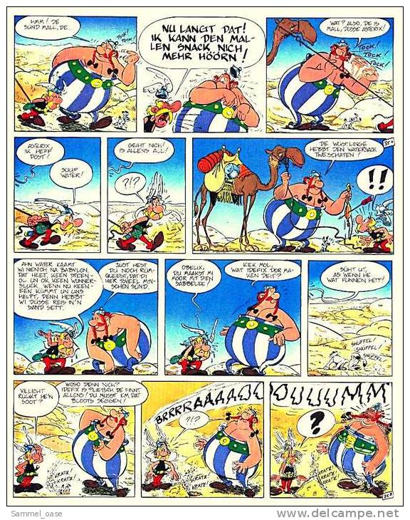 Mundart  Asterix Snackt Platt  -  De Törn För Nix  Book 2 , Hardcover-Comics 1996 - Asterix