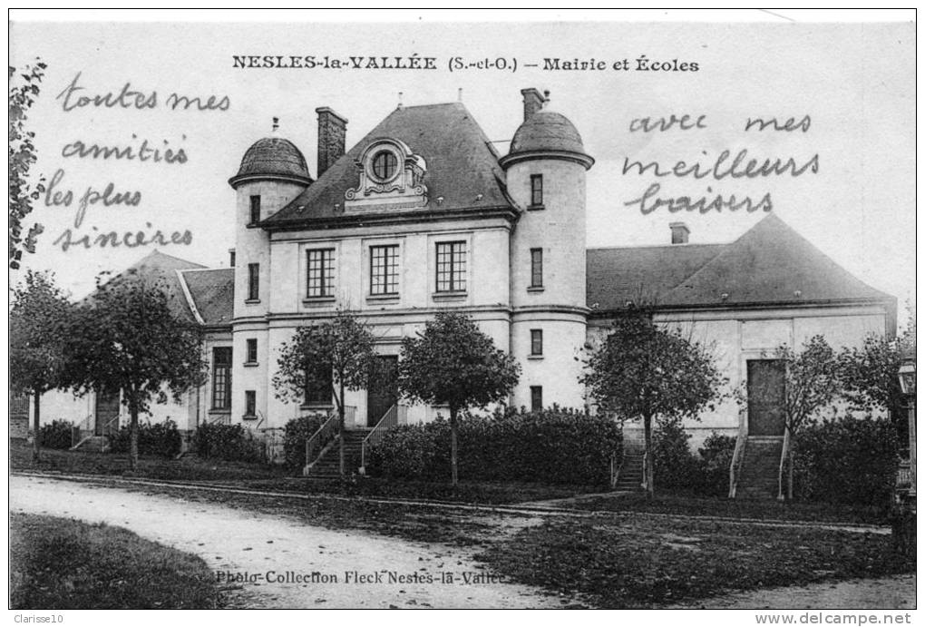 95 Nesles La Vallée Mairie Et Ecoles - Nesles-la-Vallée