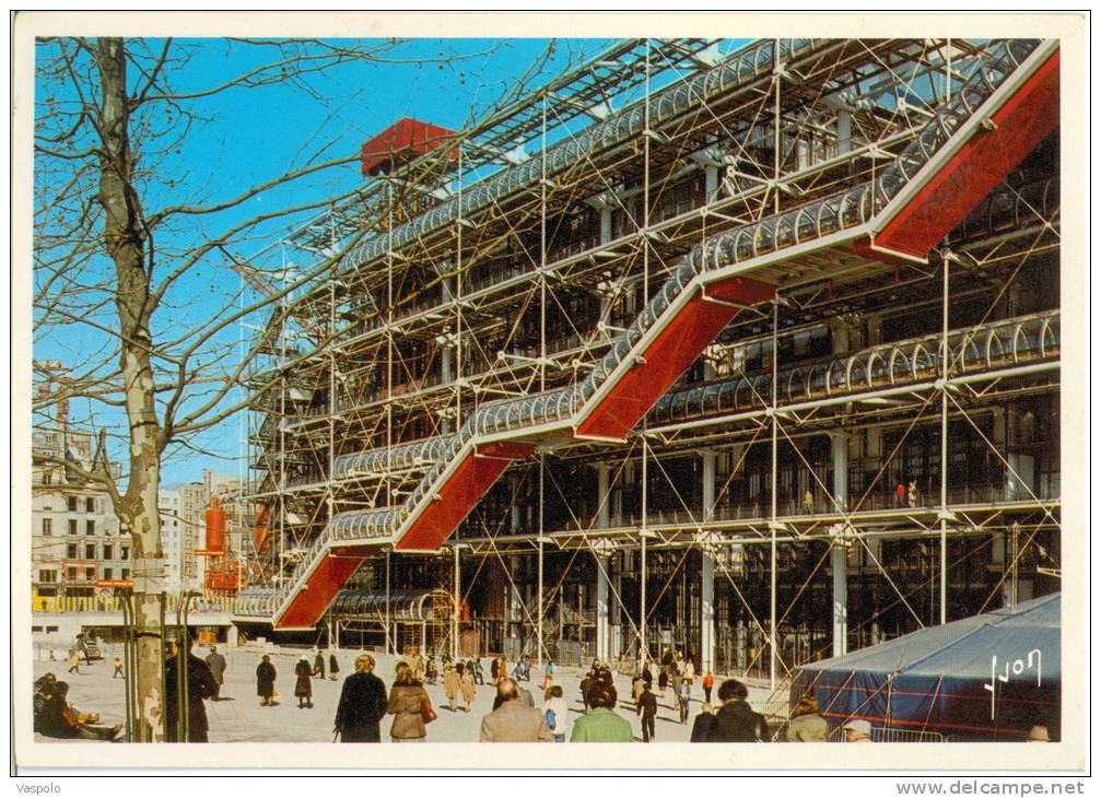 FRANCE-PARIS-CENTRE NATIONAL D'ART ET CULTURE GEORGES POMPIDOU-CIRCULATED 1990 - Cahors