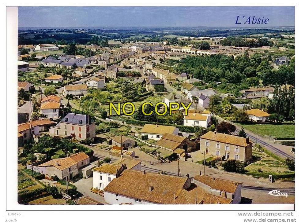 L´ABSIE  - Village Fleuri  - Vue Générale Aérienne  -   La Gâtine Pittoresque - L'Absie