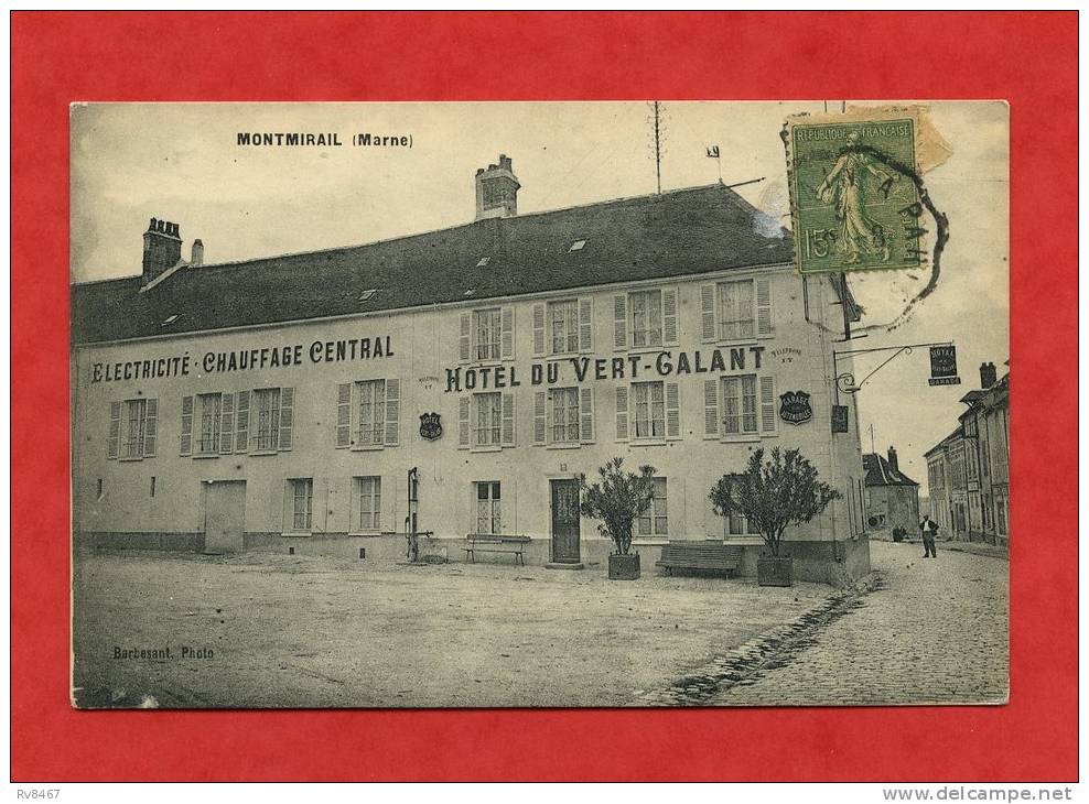 * MONTMIRAIL-HÔTEL DU VERT GALANT ELECTRICITE CHAUFFAGE CENTRAL-1920 - Montmirail