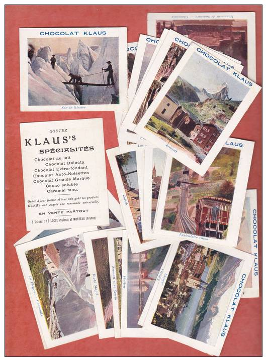 LOT D Images PUB Chocolat KLAUS S   23 DIFFERENTES - Other & Unclassified