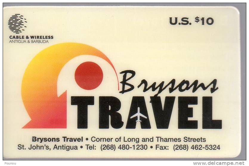 - ANTIGUA & BARBUDA - BRYSONS TRAVEL - MINT - 500 EX ONLY - Antigua Et Barbuda