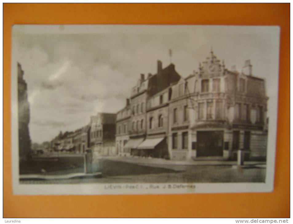 CPSM  LIEVIN  RUE J.B. DEFERNEZ - ECRITE EN 1949 - Lievin