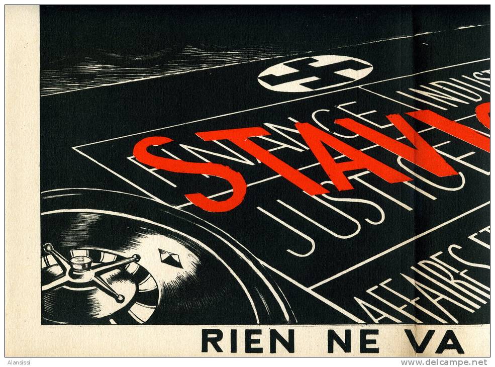 Dessin De Paul IRIBE  Original De 1934 En Parfait état:  RIEN NE VA PLUS (STAVISKY) - Estampes & Gravures