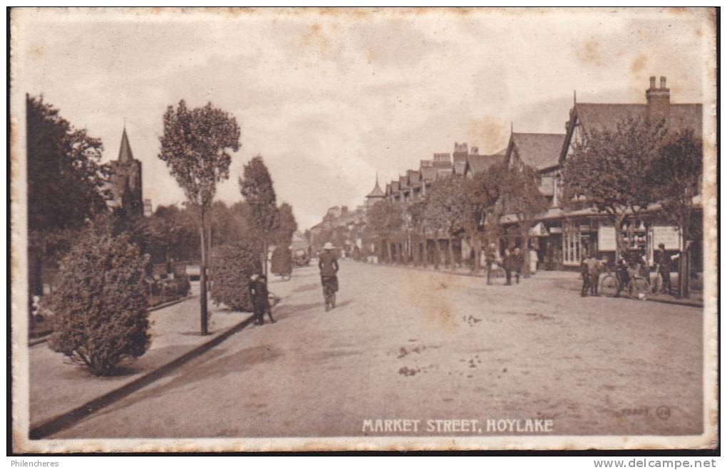 CPA - (R.U.) - Hoylake - Market Street - Autres & Non Classés