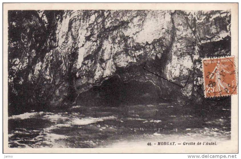 France-Finistere, Morgat, Grotte De L'Autel, Circulé 1929-Crozon - Morgat