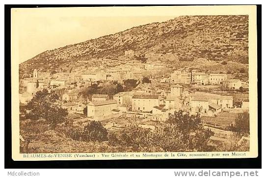 84 BEAUMES DE VENISE / Vue Générale Et Sa Montagne De La Côte / - Beaumes De Venise