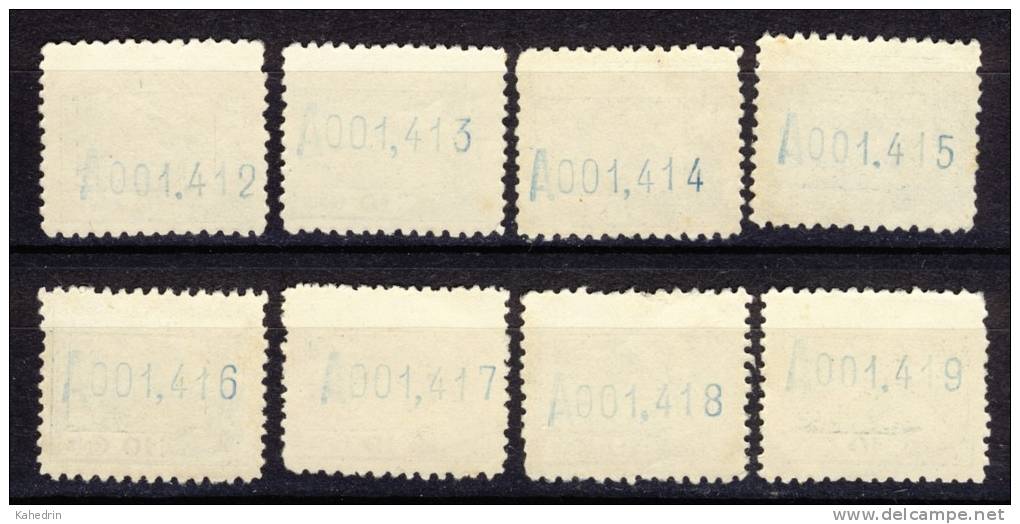 Spanish Guinea, Casa De Nipa, Lot Of 8 Stamps: 10c (*), Numbers At The Back Are Going Up! - Guinée Espagnole