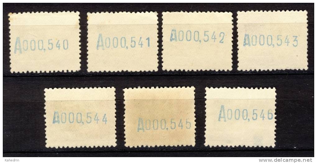 Spanish Guinea, Casa De Nipa, Lot Of 7 Stamps: 50c (*), Numbers At The Back Are Going Up! Edifil # 174 - Spanish Guinea